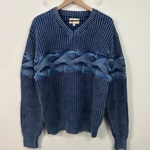 The Territory Ahead‎ Mens Sweater True Indigo Surfs Up Size Large Tall